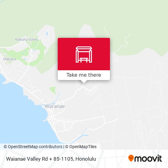 Waianae Valley Rd + 85-1105 map