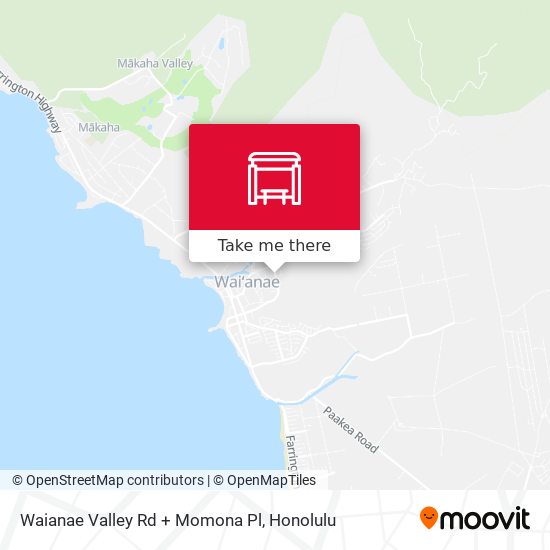 Mapa de Waianae Valley Rd + Momona Pl