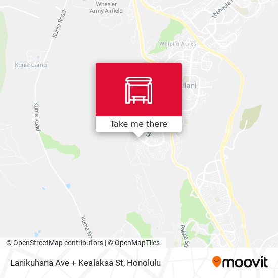 Lanikuhana Ave + Kealakaa St map