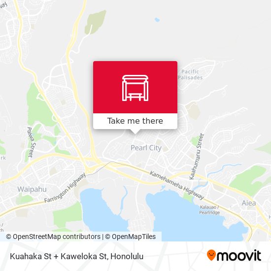 Kuahaka St + Kaweloka St map