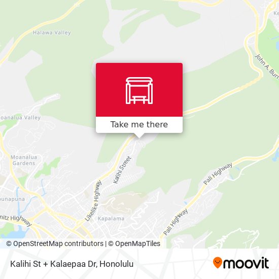 Kalihi St + Kalaepaa Dr map