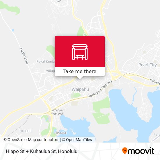 Hiapo St + Kuhaulua St map