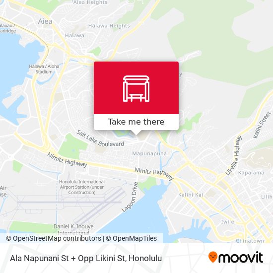Mapa de Ala Napunani St + Opp Likini St