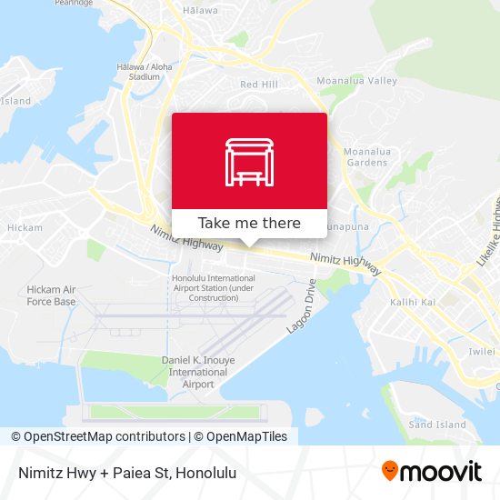 Nimitz Hwy + Paiea St map