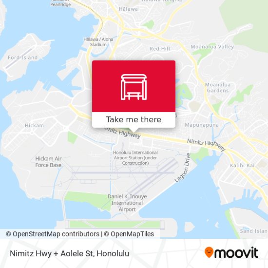 Nimitz Hwy + Aolele St map
