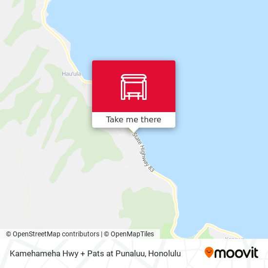 Kamehameha Hwy + Pats at Punaluu map