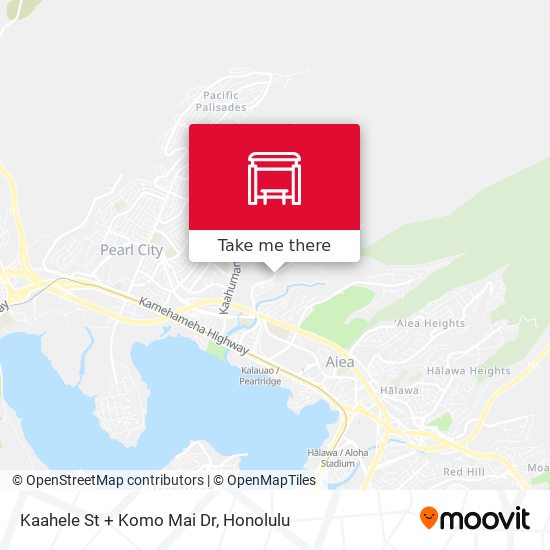 Kaahele St + Komo Mai Dr map