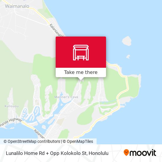 Mapa de Lunalilo Home Rd + Opp Kolokolo St