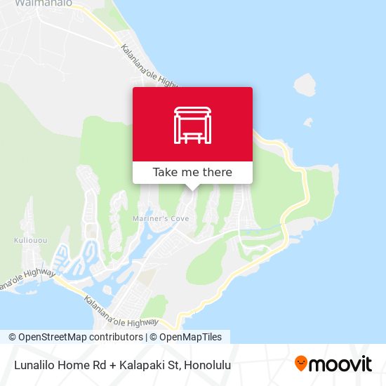 Lunalilo Home Rd + Kalapaki St map