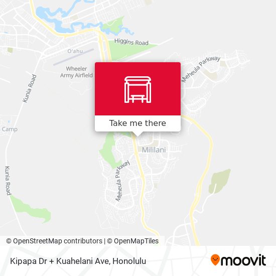 Kipapa Dr + Kuahelani Ave map