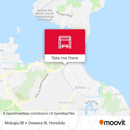 Mokapu Bl + Oneawa St map