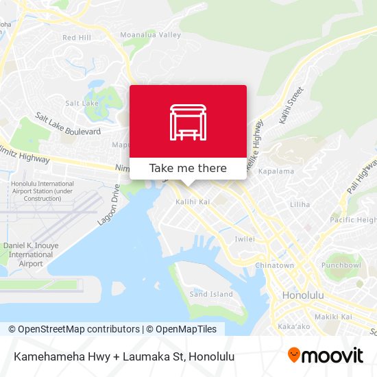 Mapa de Kamehameha Hwy + Laumaka St
