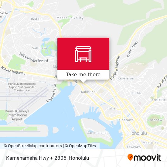 Mapa de Kamehameha Hwy + 2305