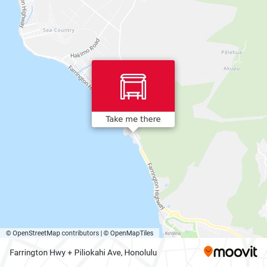 Farrington Hwy + Piliokahi Ave map