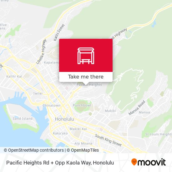 Mapa de Pacific Heights Rd + Opp Kaola Way