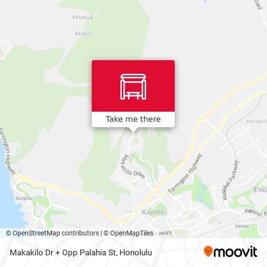 Makakilo Dr + Opp Palahia St map