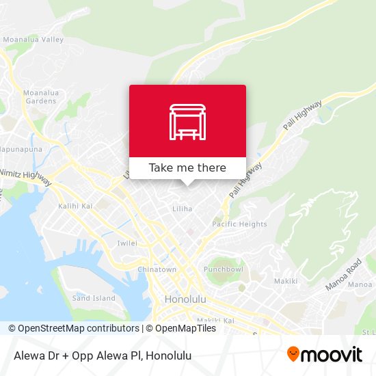 Mapa de Alewa Dr + Opp Alewa Pl