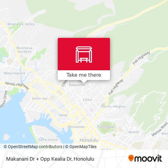 Mapa de Makanani Dr + Opp Kealia Dr