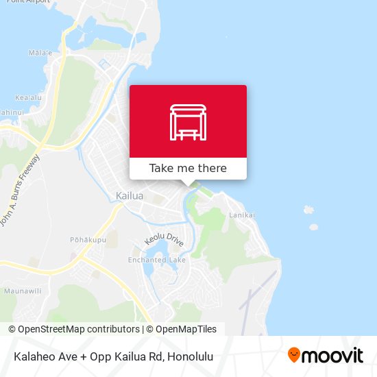 Kalaheo Ave + Opp Kailua Rd map