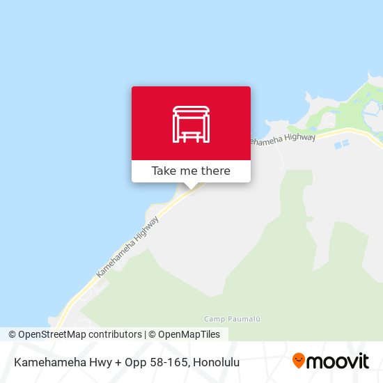 Kamehameha Hwy + Opp 58-165 map