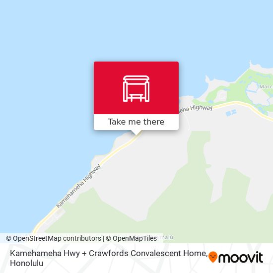 Mapa de Kamehameha Hwy + Crawfords Convalescent Home