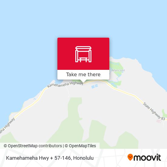 Kamehameha Hwy + 57-146 map