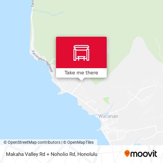 Makaha Valley Rd + Noholio Rd map