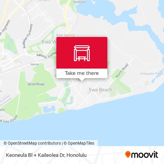Mapa de Keoneula Bl + Kaileolea Dr