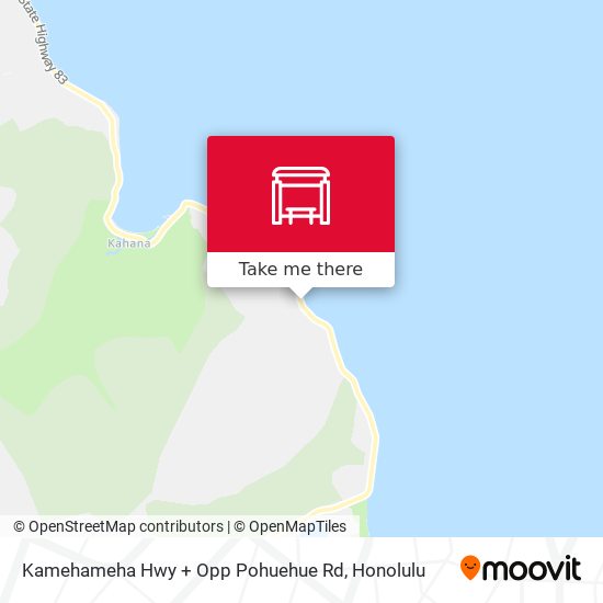 Mapa de Kamehameha Hwy + Opp Pohuehue Rd