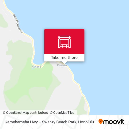 Kamehameha Hwy + Swanzy Beach Park map