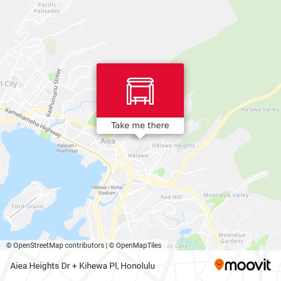 Mapa de Aiea Heights Dr + Kihewa Pl