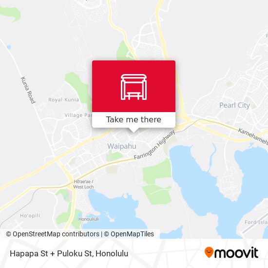 Hapapa St + Puloku St map