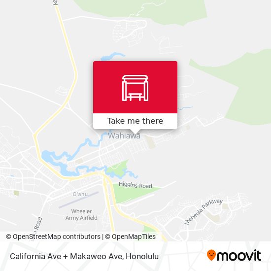 California Ave + Makaweo Ave map