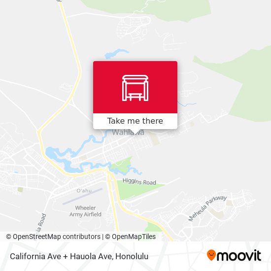 Mapa de California Ave + Hauola Ave