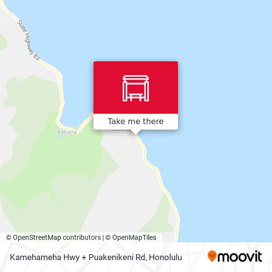 Kamehameha Hwy + Puakenikeni Rd map