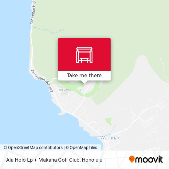Mapa de Ala Holo Lp + Makaha Golf Club