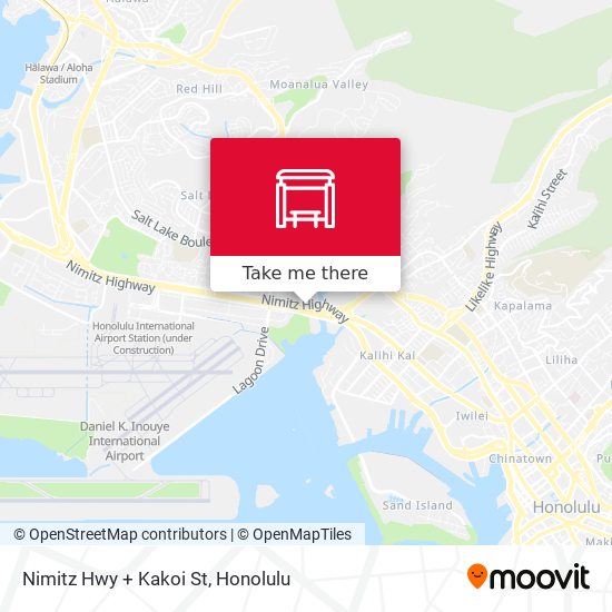 Mapa de Nimitz Hwy + Kakoi St