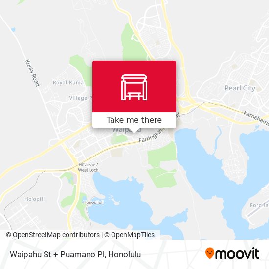 Waipahu St + Puamano Pl map