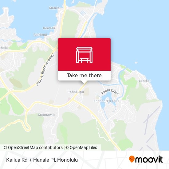 Mapa de Kailua Rd + Hanale Pl