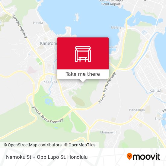 Namoku St + Opp Lupo St map