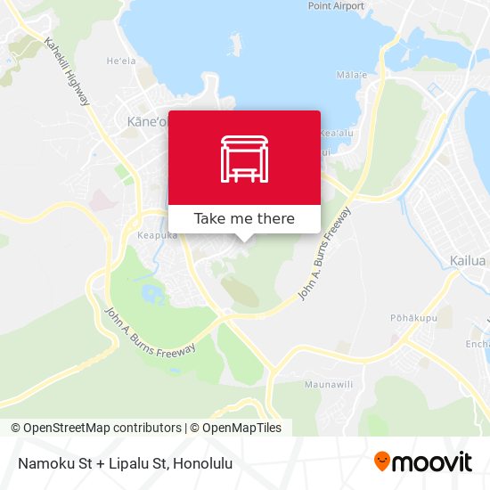 Mapa de Namoku St + Lipalu St