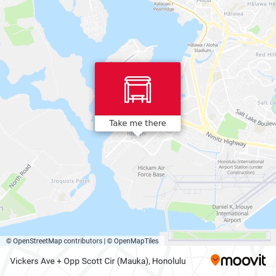 Mapa de Vickers Ave + Opp Scott Cir (Mauka)