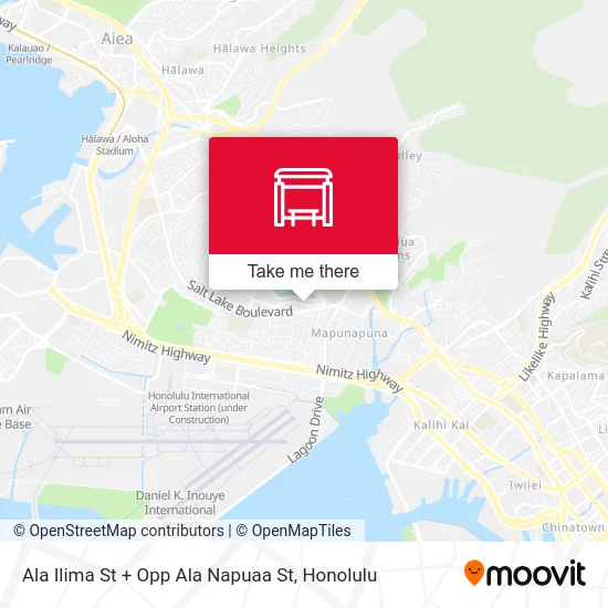 Ala Ilima St + Opp Ala Napuaa St map