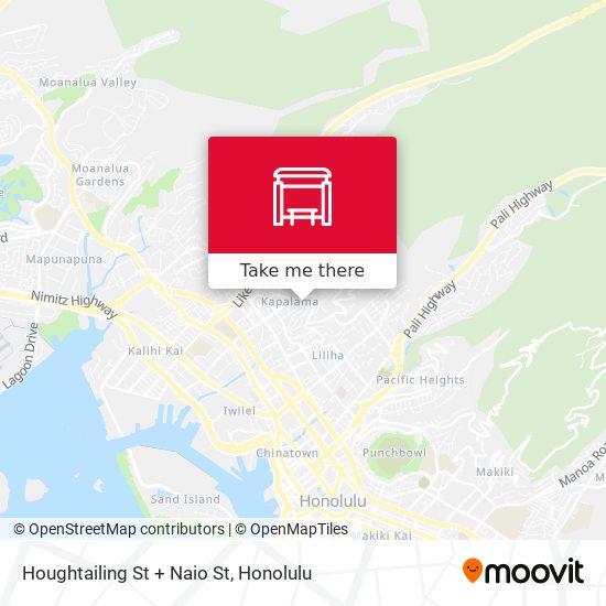 Mapa de Houghtailing St + Naio St