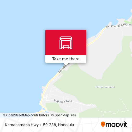 Mapa de Kamehameha Hwy + 59-238