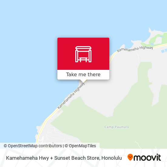 Kamehameha Hwy + Sunset Beach Store map