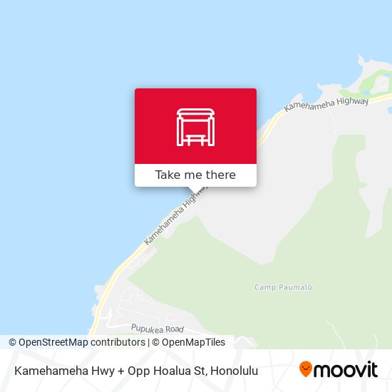 Mapa de Kamehameha Hwy + Opp Hoalua St