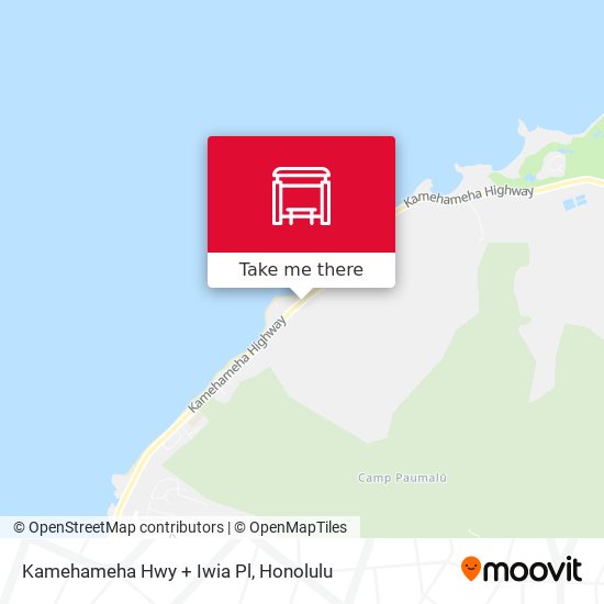 Kamehameha Hwy + Iwia Pl map