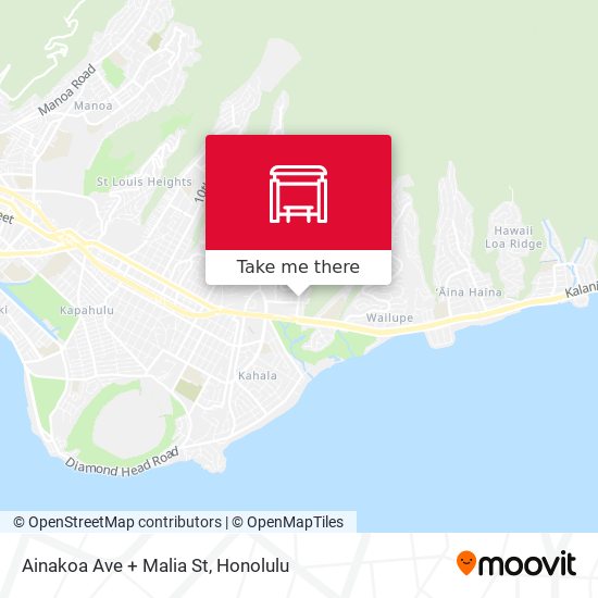 Ainakoa Ave + Malia St map
