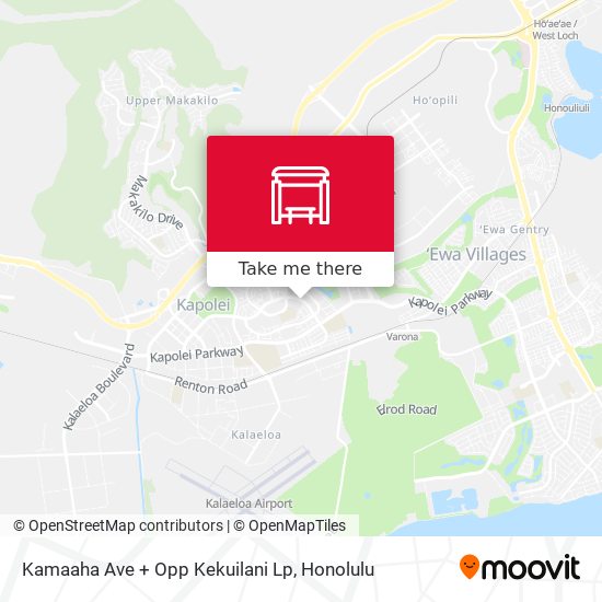 Mapa de Kamaaha Ave + Opp Kekuilani Lp